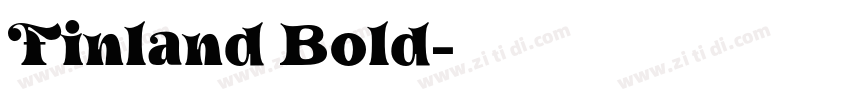 Finland Bold字体转换